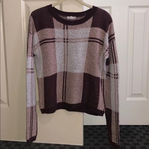 plaid sweater